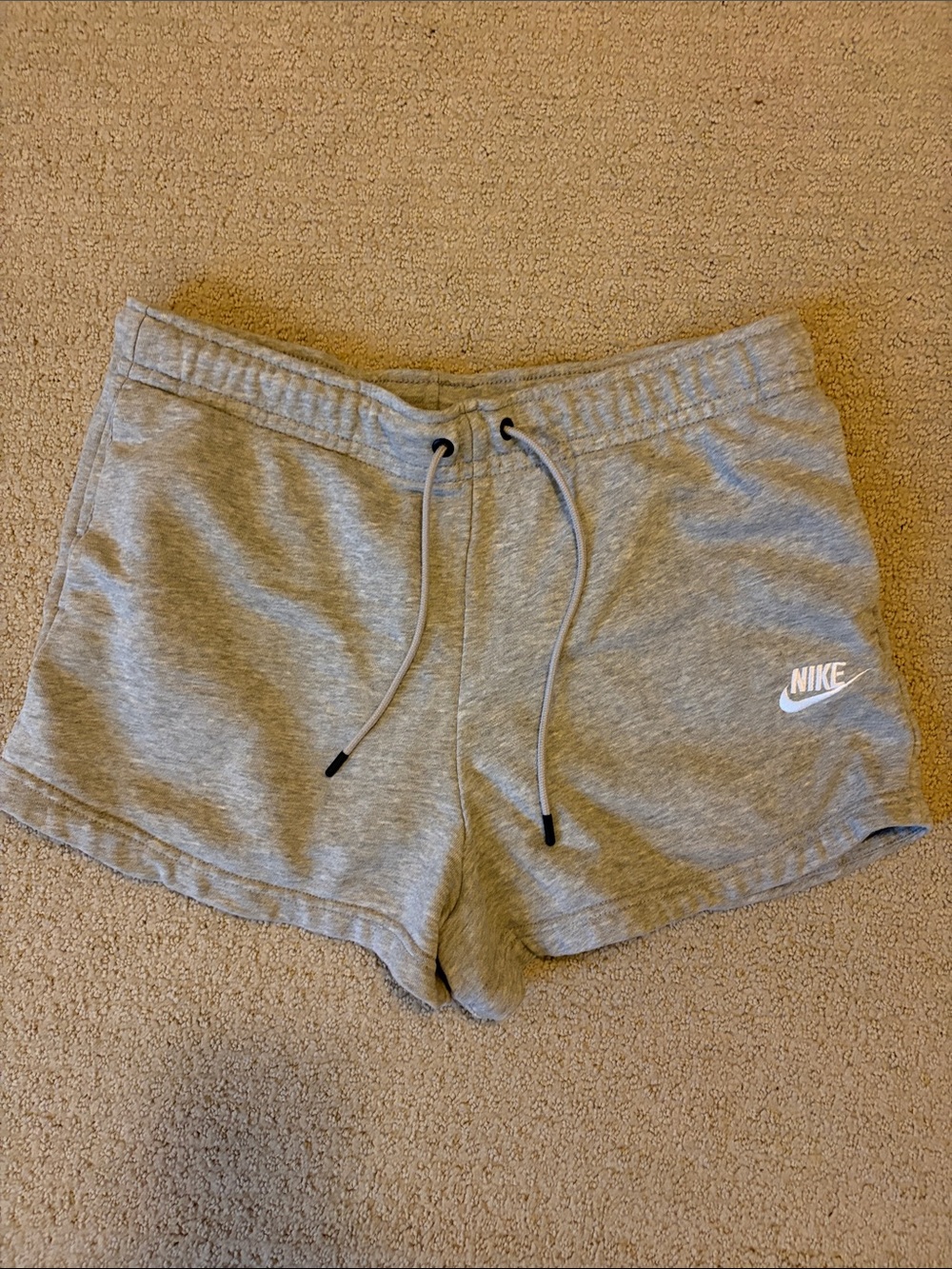 Nike Women’s Light Gray Athletic Drawstring Shorts